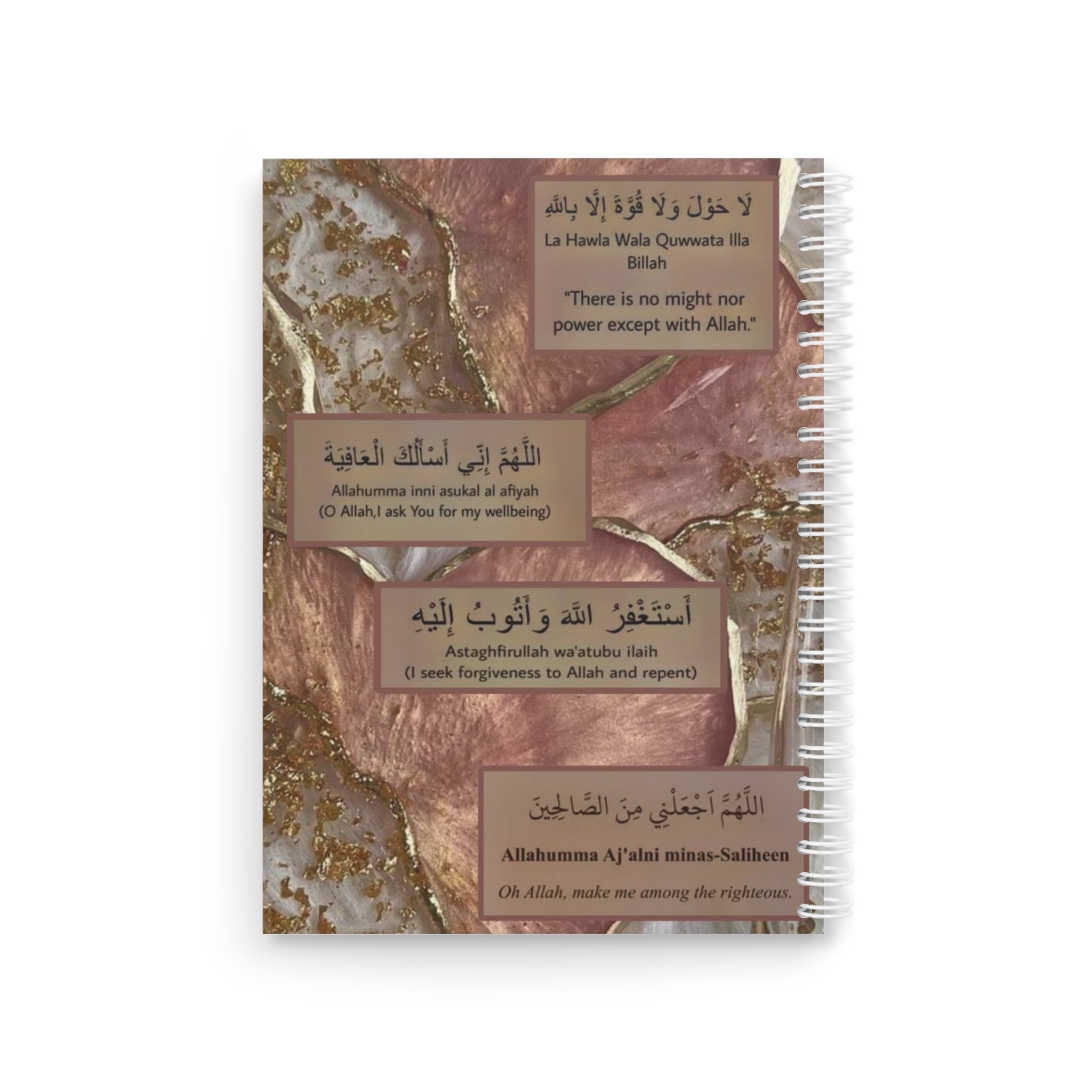 Carnet islamique Or & Rose