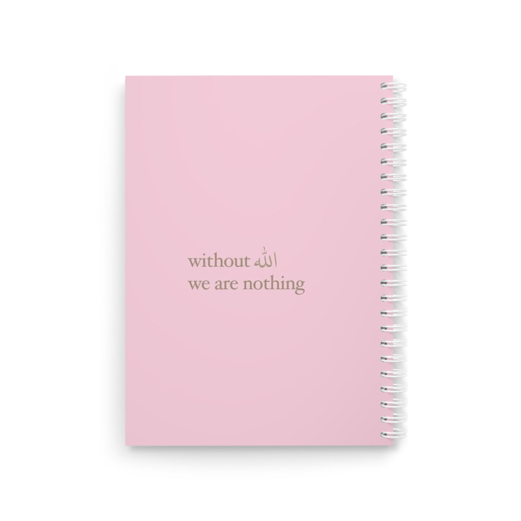 Carnet aesthetic « without Allah we are nothing »