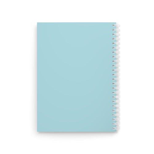 Blonde Space-Buns Girl Spiral Notebook — Trendy Illustrated Journal for Teens & Girls