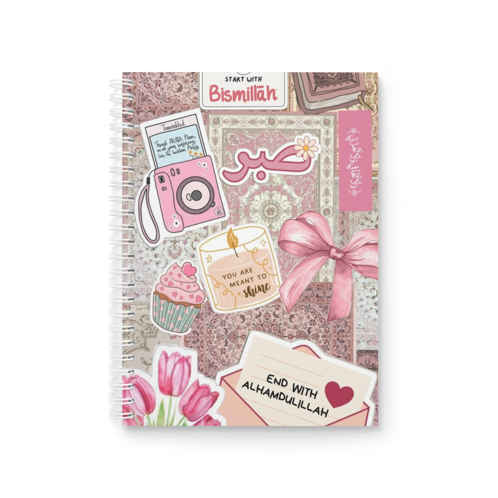 Carnet aesthetic « start with Bismillah, end with al hamdoulilah »
